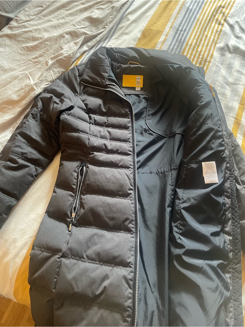 Women's Quilted Long Puffer Coat - Lightweight Warmth